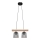 Chandelier on a string WOODSTOCK 2xE27/15W/230V