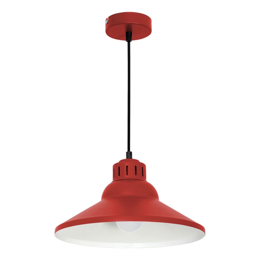 Chandelier on a string WORKS 1xE27/15W/230V red