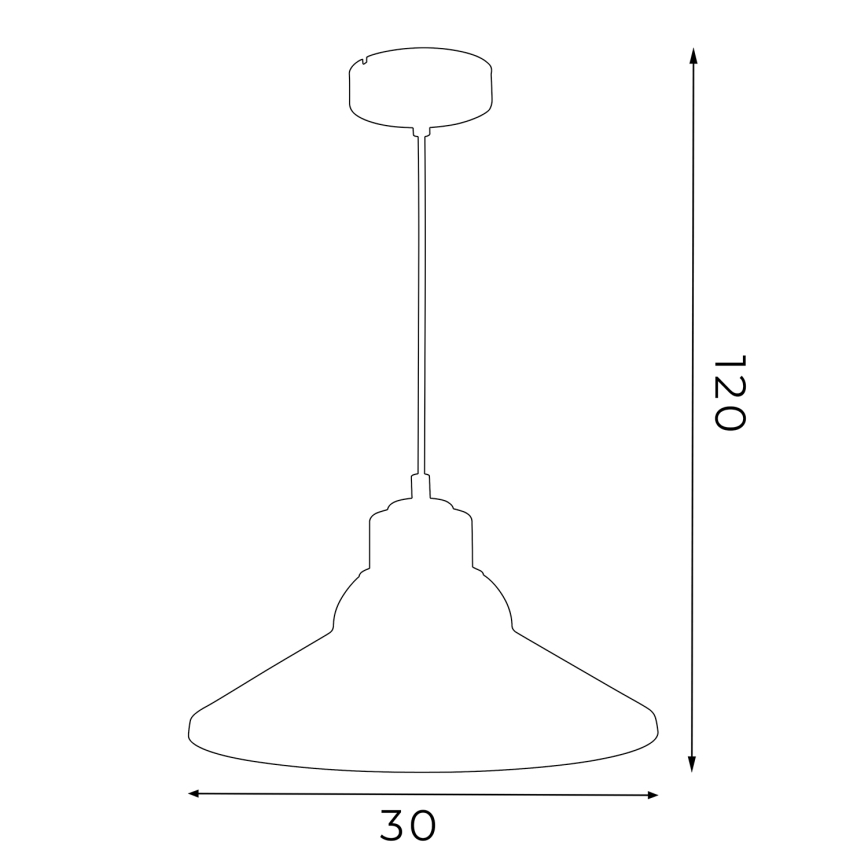Chandelier on a string WORKS 1xE27/15W/230V red
