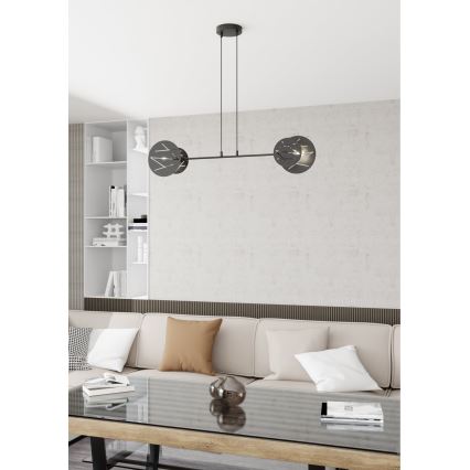 Chandelier on a string XOTIC 2xE27/15W/230V black