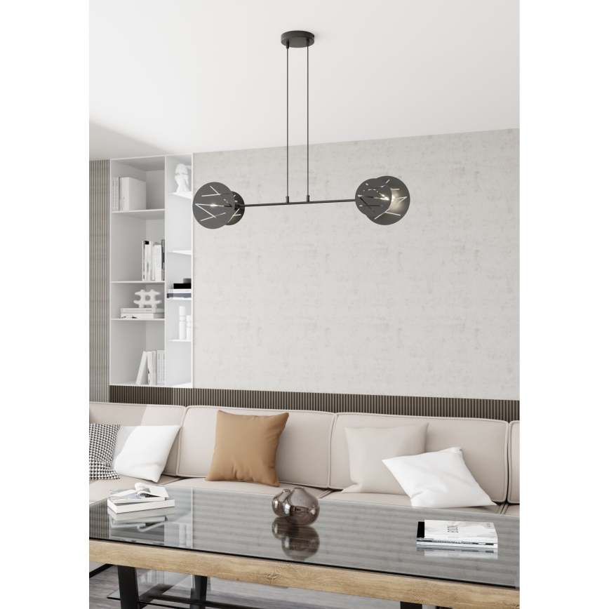 Chandelier on a string XOTIC 2xE27/15W/230V black