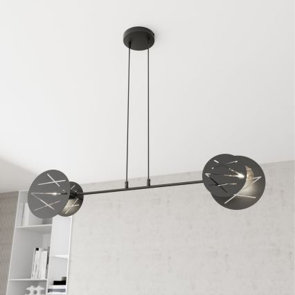 Chandelier on a string XOTIC 2xE27/15W/230V black