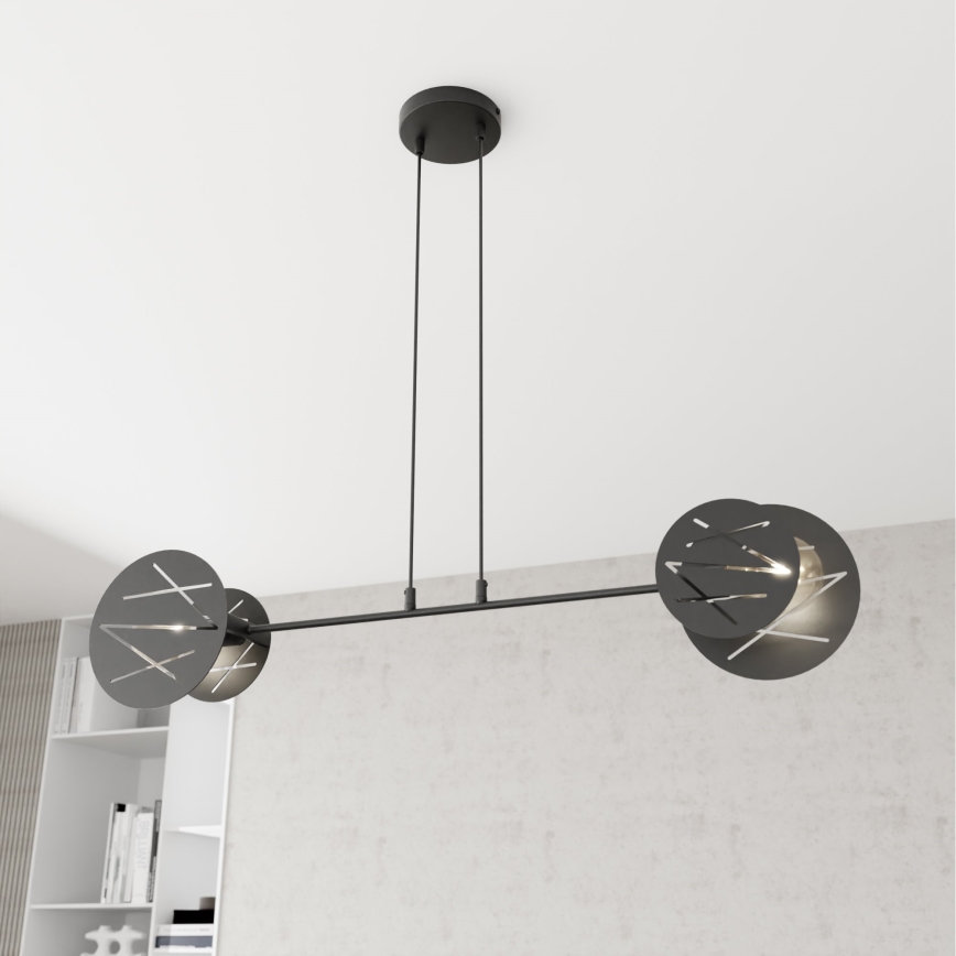Chandelier on a string XOTIC 2xE27/15W/230V black