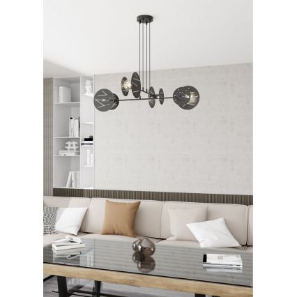 Chandelier on a string XOTIC 4xE27/15W/230V black