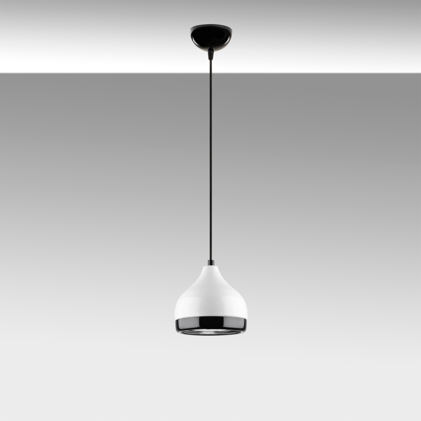 Chandelier on a string YILDO 1xE27/40W/230V white/black