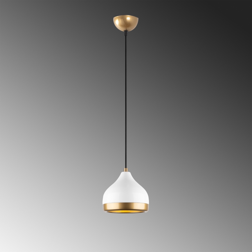 Chandelier on a string YILDO 1xE27/40W/230V white/gold