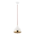Chandelier on a string YILDO 1xE27/40W/230V white/gold/red