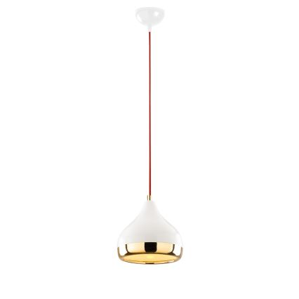 Chandelier on a string YILDO 1xE27/40W/230V white/gold/red