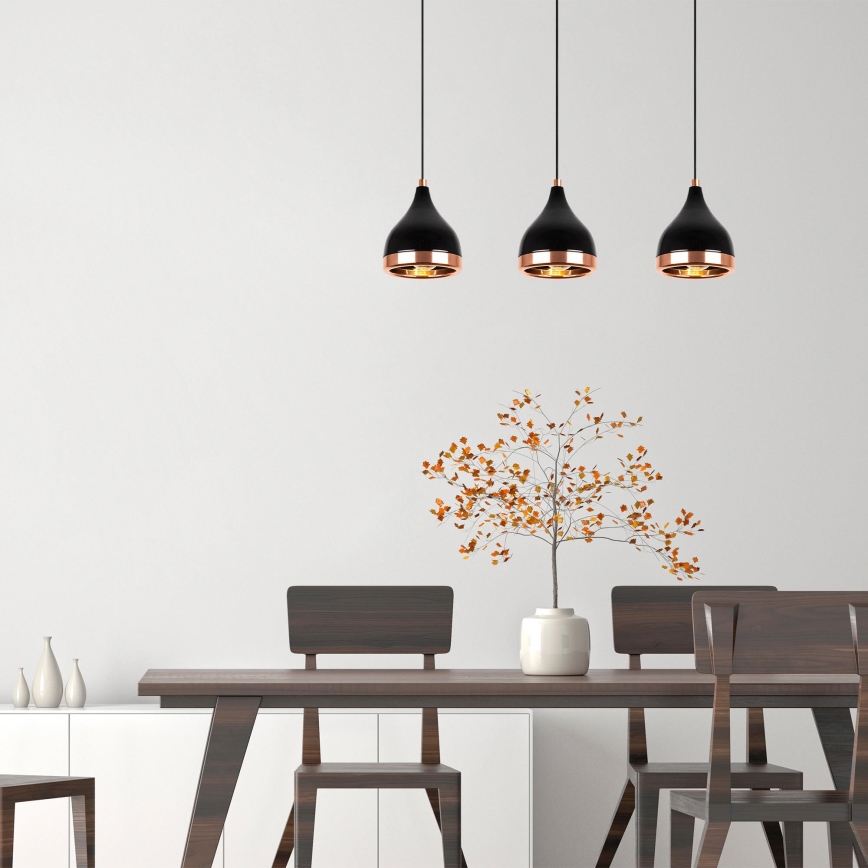 Chandelier on a string YILDO 3xE27/60W/230V
