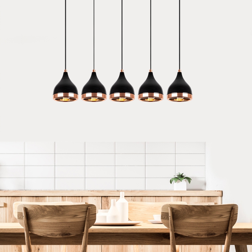 Chandelier on a string YILDO 5xE27/40W/230V