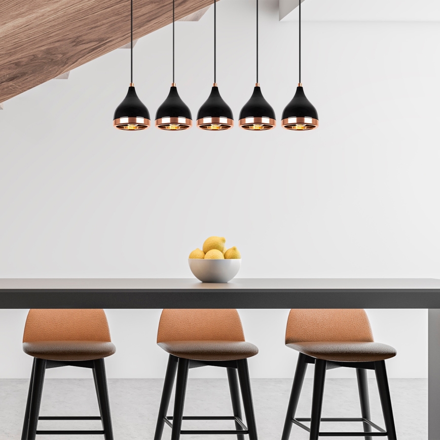 Chandelier on a string YILDO 5xE27/40W/230V