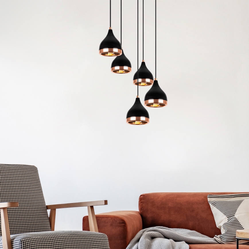 Chandelier on a string YILDO 5xE27/40W/230V