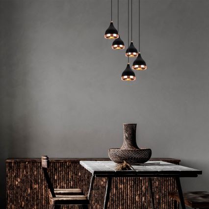 Chandelier on a string YILDO 5xE27/40W/230V