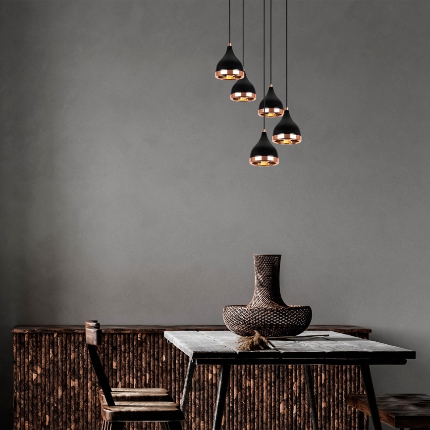 Chandelier on a string YILDO 5xE27/40W/230V