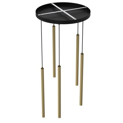 Chandelier on a string YORU 5xG9/8W/230V brass