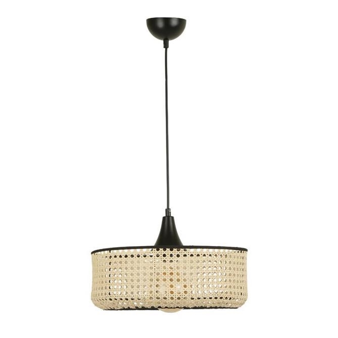 Chandelier on a string ZACK 1xE27/60W/230V ratan