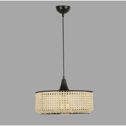 Chandelier on a string ZACK 1xE27/60W/230V ratan