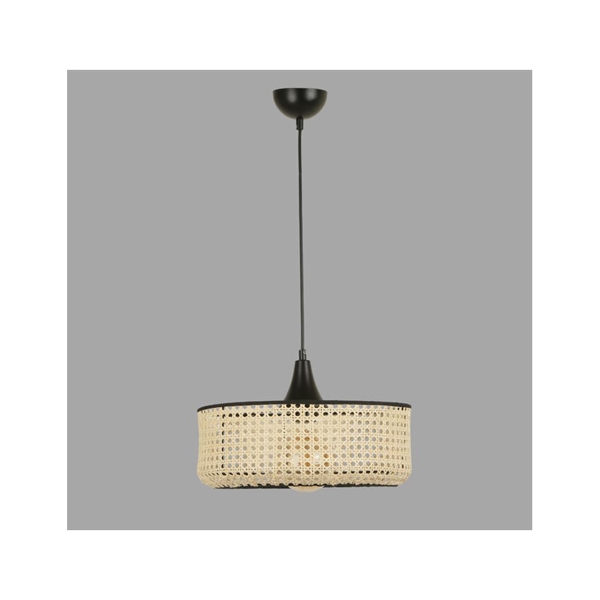 Chandelier on a string ZACK 1xE27/60W/230V ratan