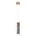 Chandelier on a string ZANE 1xGU10/40W/230V concrete/Birch/beech
