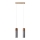 Chandelier on a string ZANE 2xGU10/40W/230V concrete/Birch/beech