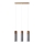 Chandelier on a string ZANE 3xGU10/40W/230V concrete/Birch/beech