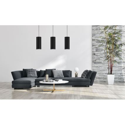 Chandelier on a string ZIK 1xE27/40W/230V d. 10 cm black