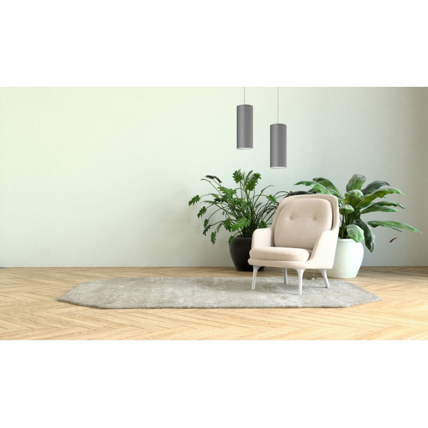 Chandelier on a string ZIK 1xE27/40W/230V grey