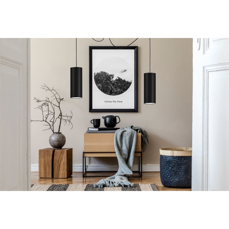 Chandelier on a string ZIK 2xE27/40W/230V spider black