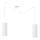 Chandelier on a string ZIK 2xE27/40W/230V spider white