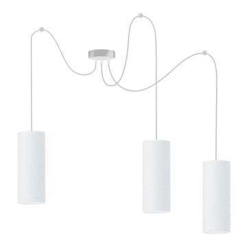 Chandelier on a string ZIK 3xE27/40W/230V spider white