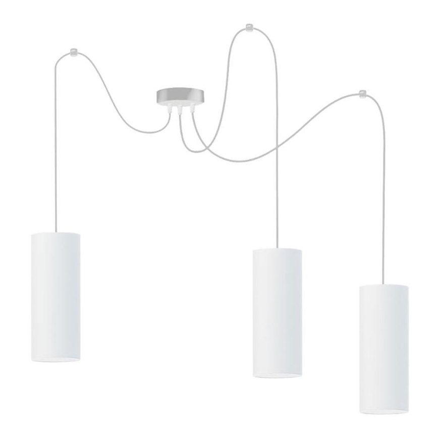 Chandelier on a string ZIK 3xE27/40W/230V spider white