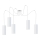 Chandelier on a string ZIK 5xE27/40W/230V spider white