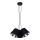 Chandelier on a string ZOMA 3xE27/60W/260V black/shiny chrome