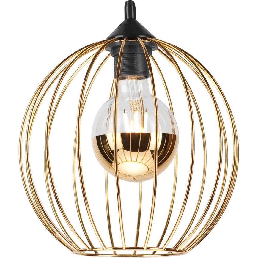 Chandelier on a string ZOYA 1xE27/60W/230V gold