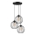 Chandelier on a string ZOYA 3xE27/60W/230V black