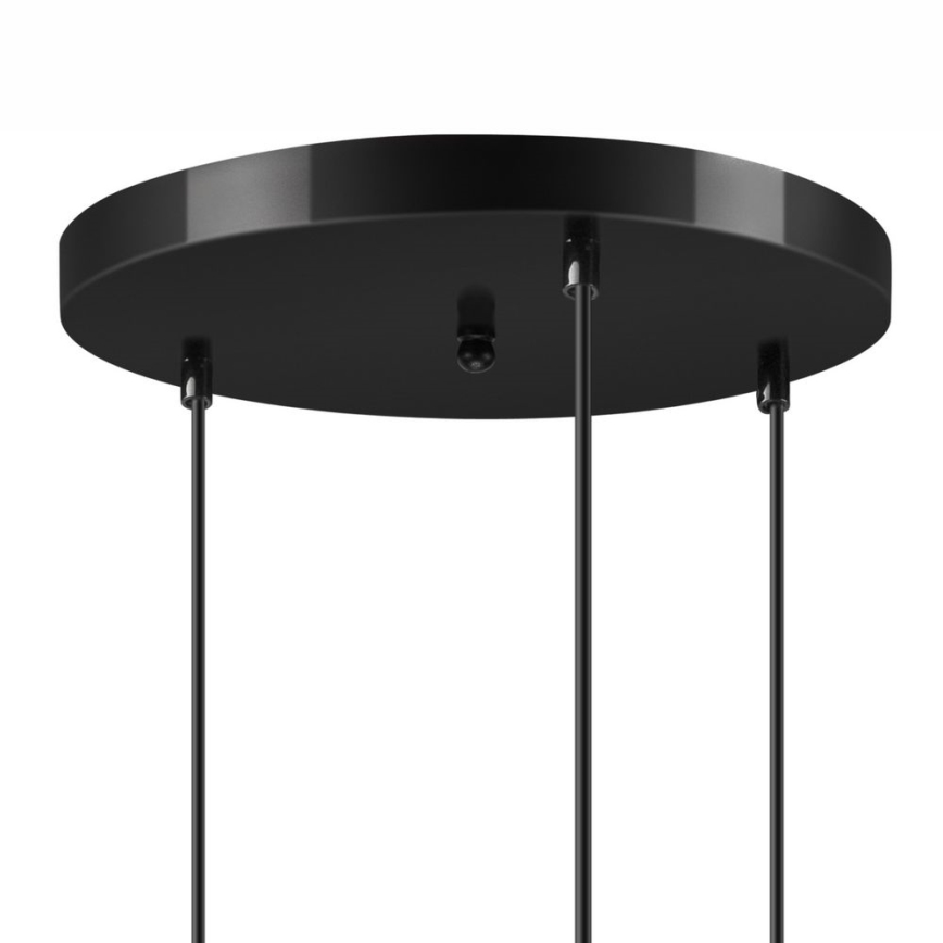Chandelier on a string ZOYA 3xE27/60W/230V black