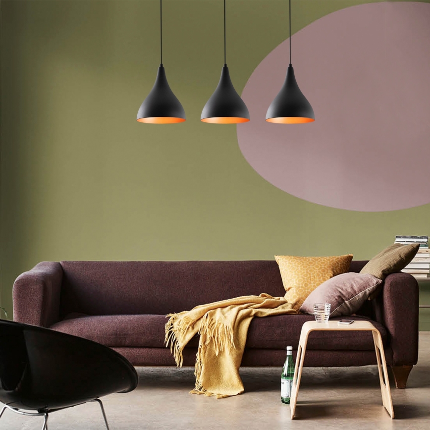 Chandelier on string BERCESTE 3xE27/40W/230V