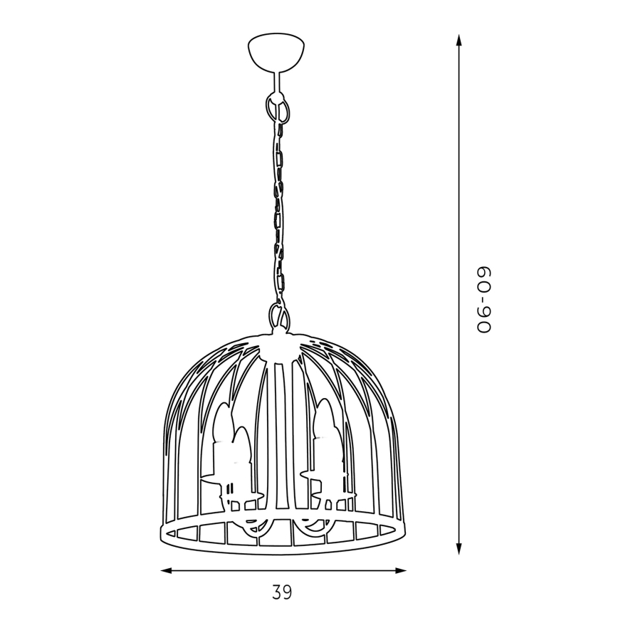 Chandelier SINGLE 4xE14/60W/230V