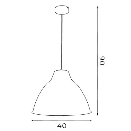 Chandelier SKAL 1xE27/60W/230V