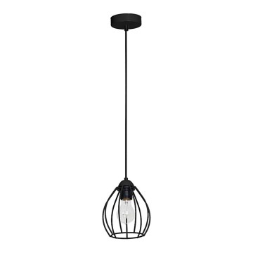 Chandelier STAR 1xE27/60W/230V black