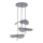 Chandelier STRUNA 3xE27/60W/230V grey