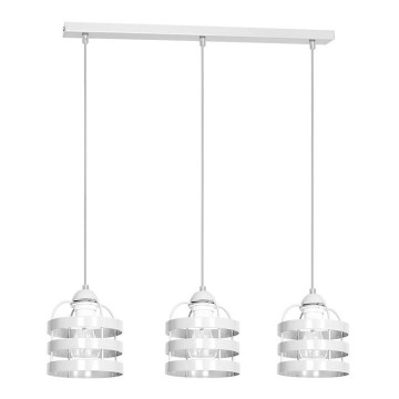 Chandelier TUBE 3xE27/60W/230V white