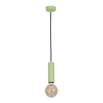 Chandelier TUBES 1xE27/60W/230V green