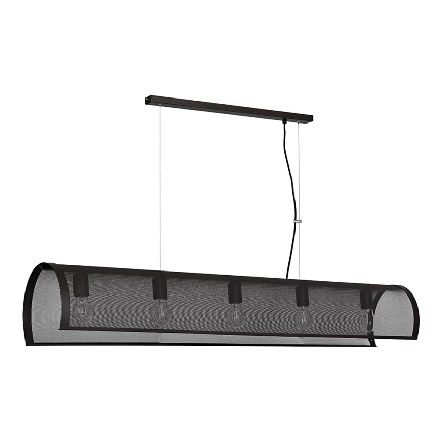Chandelier TUNNEL 5xE27/60W/230V black