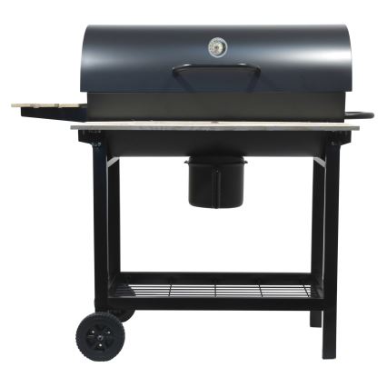 Charcoal grill black/wood
