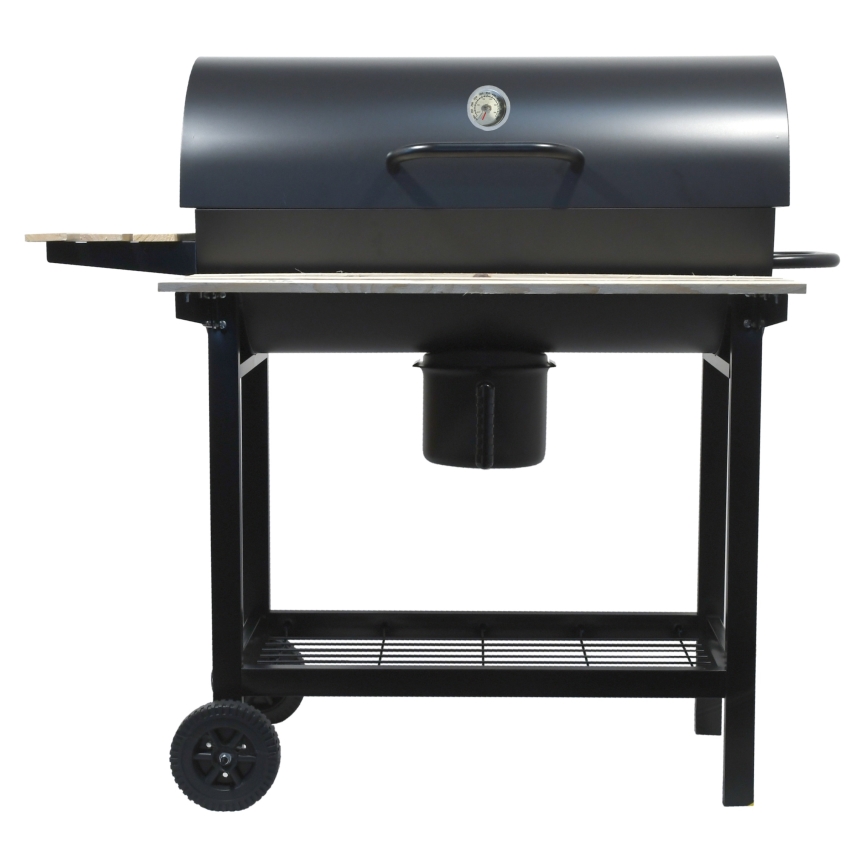 Charcoal grill black/wood