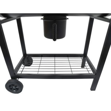Charcoal grill black/wood