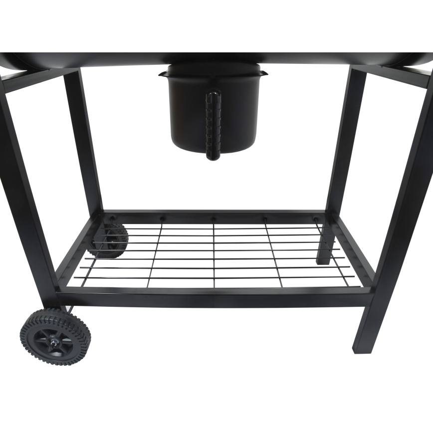Charcoal grill black/wood