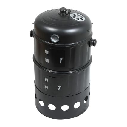 Charcoal smoke house 3in1 black