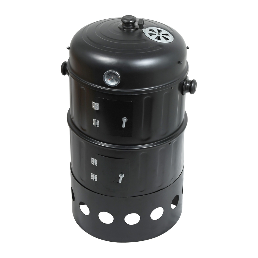 Charcoal smoke house 3in1 black